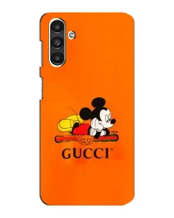 Чохол для Samsung Galaxy M34 (5G) з картинкою «Міккі Маус Gucci — помаранч»