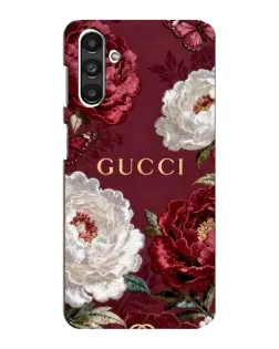 Чехол для Samsung Galaxy M34 (5G) с картинкой «Gucci — бордовые розы»