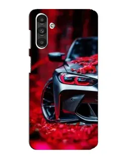 Чехол для Samsung Galaxy M34 (5G) с картинкой «Спортивная BMW и цветы»
