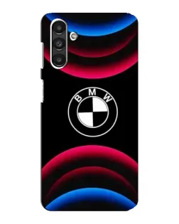 Чехол для Samsung Galaxy M34 (5G) с картинкой «Логотип BMW и неоновые дуги»