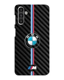 Чехол для Samsung Galaxy M34 (5G) с картинкой «Эмблема BMW и карбон»