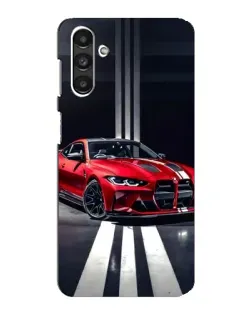 Чехол для Samsung Galaxy M34 (5G) с картинкой «Красная BMW на дороге»
