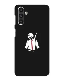 Чехол для Samsung Galaxy M34 (5G) с картинкой «PUBG — силуэт воина»