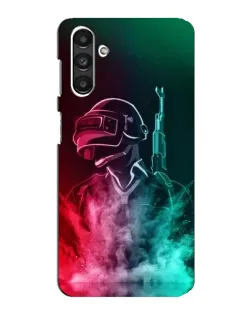 Чехол для Samsung Galaxy M34 (5G) с картинкой «PUBG — огненный воин»