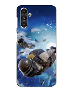 Чехол для Samsung Galaxy M34 (5G) с картинкой «Десант PUBG — прыжок»