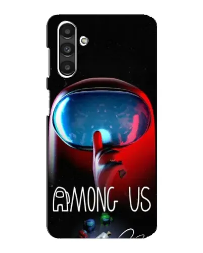 Чехол для Samsung Galaxy M34 (5G) с картинкой «Красный импостер — макро»