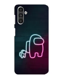 Чехол для Samsung Galaxy M34 (5G) с картинкой «Among Us неон-арт»
