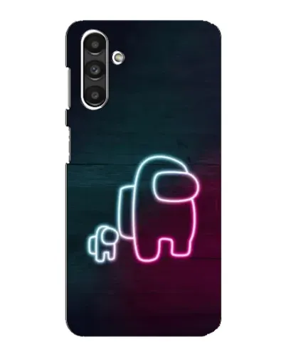 Чехол для Samsung Galaxy M34 (5G) с картинкой «Among Us неон-арт»