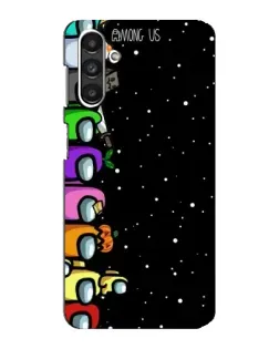 Чехол для Samsung Galaxy M34 (5G) с картинкой «Команда Among Us»