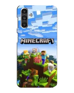 Чехол для Samsung Galaxy M34 (5G) с картинкой «Minecraft классический мир»