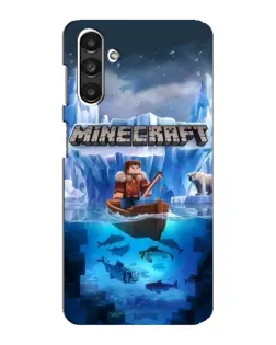 Чехол для Samsung Galaxy M34 (5G) с картинкой «Minecraft ледяной мир»