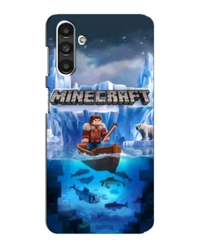 Чехол для Samsung Galaxy M34 (5G) с картинкой «Minecraft ледяной мир»