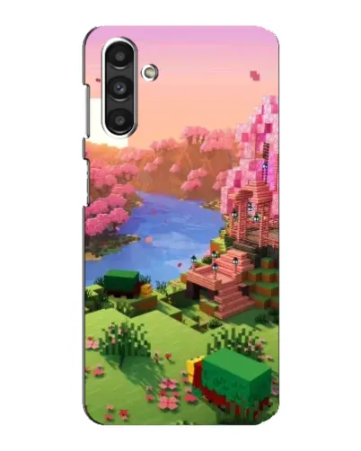Чехол для Samsung Galaxy M34 (5G) с картинкой «Розовое дерево Minecraft»
