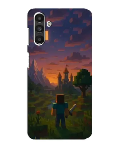Чехол для Samsung Galaxy M34 (5G) с картинкой «Стив у башни»