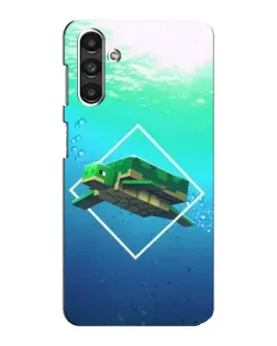 Чехол для Samsung Galaxy M34 (5G) с картинкой «Черепаха Minecraft»