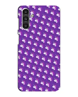 Чохол для Samsung Galaxy M34 (5G) з картинкою «Єдинороги на фіолетовому»
