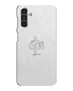 Чехол для Samsung Galaxy M34 (5G) с картинкой «Иоанна 3:16 Крест»