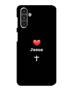 Чехол для Samsung Galaxy M34 (5G) с картинкой «Сердце - Jesus»
