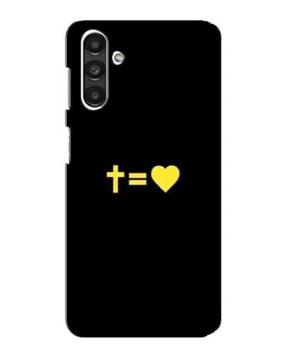 Чехол для Samsung Galaxy M34 (5G) с картинкой «Сердце и Крест»