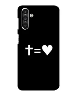 Чехол для Samsung Galaxy M34 (5G) с картинкой «Крест и Сердце»