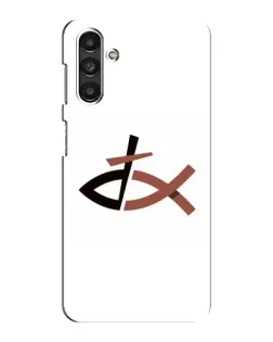 Чехол для Samsung Galaxy M34 (5G) с картинкой «Рыба и крест»