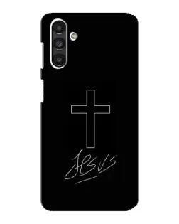 Чехол для Samsung Galaxy M34 (5G) с картинкой «Графический крест Jesus» Чехол для Samsung Galaxy M34 (5G) с картинкой «Графический крест Jesus»
