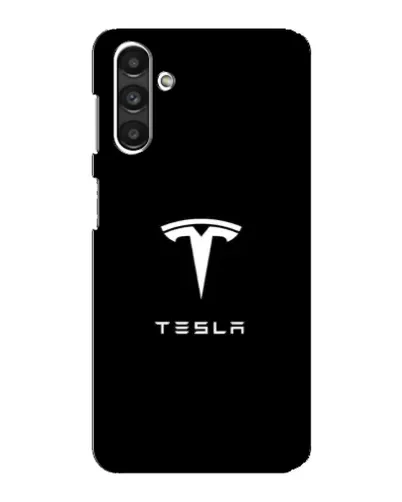Чохол для Samsung Galaxy M34 (5G) з картинкою «Tesla White Logo»