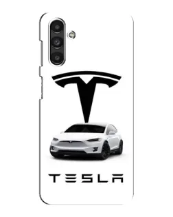Чохол для Samsung Galaxy M34 (5G) з картинкою «Tesla White Style»