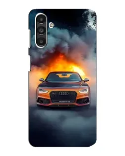 Чехол для Samsung Galaxy M34 (5G) с картинкой «Audi в огненном дыму»