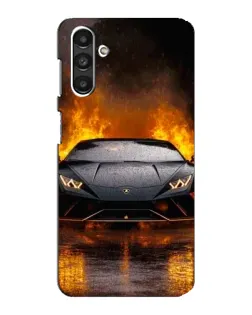 Чохол для Samsung Galaxy M34 (5G) з картинкою «Lamborghini у вогні»