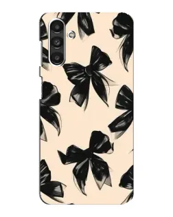 Чехол для Samsung Galaxy M34 (5G) с картинкой «Паттерн черные банты»