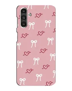 Чехол для Samsung Galaxy M34 (5G) с картинкой «Сердца и банты»