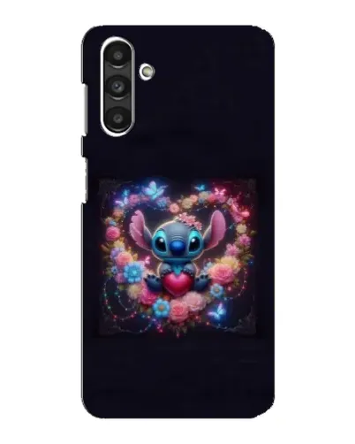 Чехол для Samsung Galaxy M34 (5G) с картинкой «Stitch в цветах»
