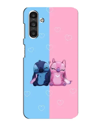 Чехол для Samsung Galaxy M34 (5G) с картинкой «Stitch и Angel Love»