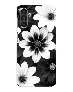 Чехол для Samsung Galaxy M34 (5G) с картинкой «Монохромные астры»