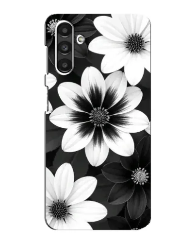 Чехол для Samsung Galaxy M34 (5G) с картинкой «Монохромные астры»