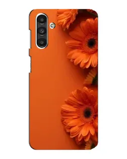 Чехол для Samsung Galaxy M34 (5G) с картинкой «Оранжевые герберы»