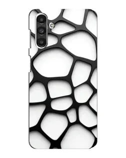 Чехол для Samsung Galaxy M34 (5G) с картинкой «Белая объемная сетка»