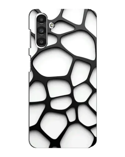 Чехол для Samsung Galaxy M34 (5G) с картинкой «Белая объемная сетка»