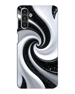 Чехол для Samsung Galaxy M34 (5G) с картинкой «Черно-белая спираль»