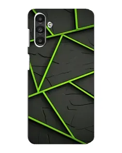 Чехол для Samsung Galaxy M34 (5G) с картинкой «Зеленые геометрические линии»