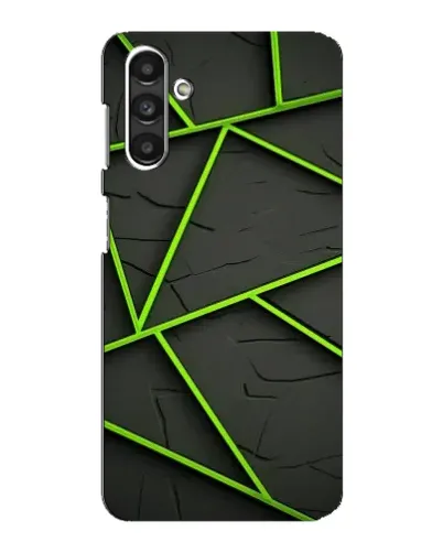 Чехол для Samsung Galaxy M34 (5G) с картинкой «Зеленые геометрические линии»