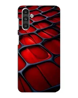 Чехол для Samsung Galaxy M34 (5G) с картинкой «Красная глянцевая сетка»