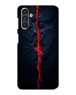 Чехол для Samsung Galaxy M34 (5G) с картинкой «Kрасная лавовая трещина»