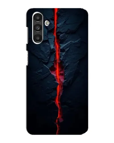 Чехол для Samsung Galaxy M34 (5G) с картинкой «Kрасная лавовая трещина»