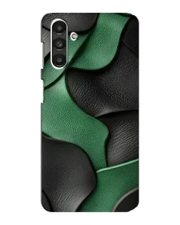 Чехол для Samsung Galaxy M34 (5G) с картинкой «Зеленые кожаные волны»