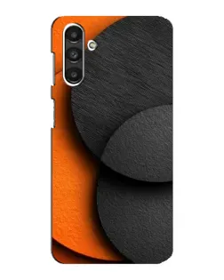 Чехол для Samsung Galaxy M34 (5G) с картинкой «Геометрия оранжевых кругов»