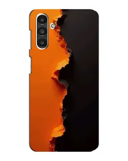 Чехол для Samsung Galaxy M34 (5G) с картинкой «Оранжевый разлом»