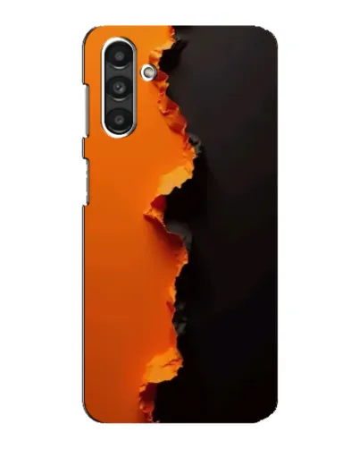 Чехол для Samsung Galaxy M34 (5G) с картинкой «Оранжевый разлом»