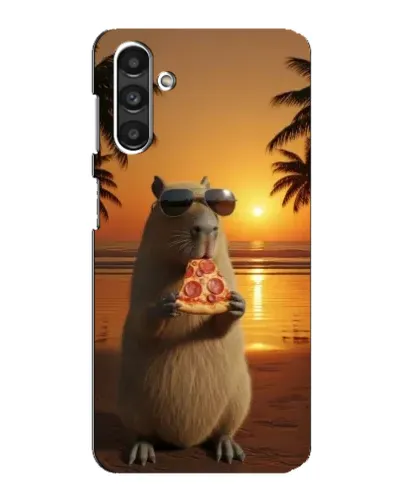 Чохол для Samsung Galaxy M34 (5G) з картинкою «Капібара з піцою»